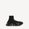 Adidași pentru bărbați Speed 2.0 cu talpă complet transparentă, din tricot reciclat, în culoarea negru