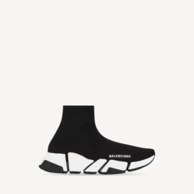 Adidași Speed 2.0 pentru femei, din tricot reciclat, cu talpă bicoloră în negru/alb