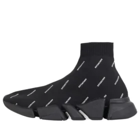Adidași Speed 2.0 „Tricot negru cu logo alb pe toată suprafața” 617239W2DBO1090