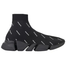 Adidași Speed 2.0 „Tricot negru cu logo alb pe toată suprafața” 617239W2DBO1090