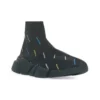 Adidași Speed 2.0 „Tricot reciclat negru cu logo multicolor pe toată suprafața” 617239W2DF01088