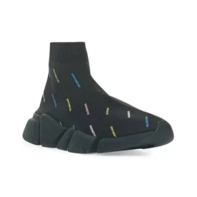 Adidași Speed 2.0 „Tricot reciclat negru cu logo multicolor pe toată suprafața” 617239W2DF01088