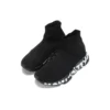 Adidași Speed Graffiti „Negru tricotat cu talpă albă cu graffiti” 605942W2DB71006