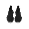 Adidași Speed Graffiti „Negru tricotat cu talpă albă cu graffiti” 605942W2DB71006