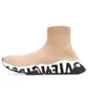 Adidași Speed Graffiti „Tricot bej cu talpă cu graffiti alb și negru” 605942W2DB79791