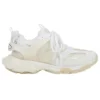 Adidași Track cu talpă transparentă, talpă joasă, din nylon cu plasă, albi 647742W3BM19000