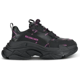 Adidași Triple S „All Over Logo – Negru-roz” 524039W2FA11050