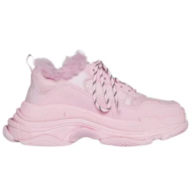 Adidași Triple S cu blană artificială „Pink” 668562W3CQ55000