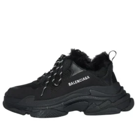 Adidași Triple S „Faux Fur Black” 668563W3CQ51000