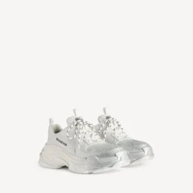 Adidași Triple S Glitter Spray pentru femei, în culorile alb/argintiu