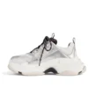 Adidași Triple S „Negru, alb și argintiu, spumă dublă și plasă” 536737W2FWM8191