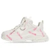 Adidași Triple S Sneakerși cu logo „Material tehnic alb și roz” 654251W2FAB9050
