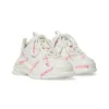 Adidași Triple S Sneakerși cu logo „Material tehnic alb și roz” 654251W2FAB9050
