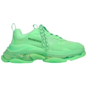 Adidași Triple S „Talpă transparentă – Verde neon” 541624W2CF13801