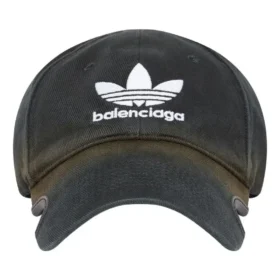 Șapcă Balenciaga x adidas Trefoil cu logo Balenciaga „Black White” 723749410B2