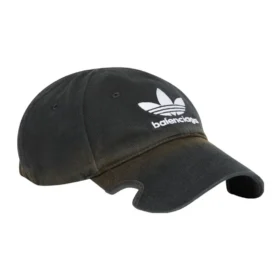 Șapcă Balenciaga x adidas Trefoil cu logo Balenciaga „Black White” 723749410B21077