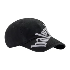 Șapcă de baseball cu bandă diagonală „Negru Alb” 680738410B20107