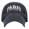 Șapcă de baseball cu logo Paris „Negru spălat Alb” 680748-410B2