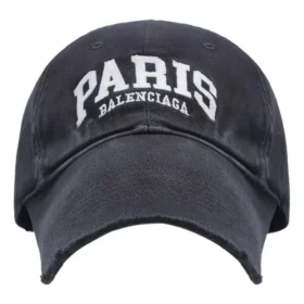 Șapcă de baseball cu logo Paris „Negru spălat Alb” 680748-410B2