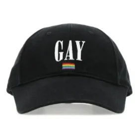 Șapcă de baseball din bumbac twill cu logo Pride brodat „Black” 670811410B21000