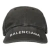 Șapcă de baseball din Denim spălat cu logo „Negru/Alb” 617160-4A2B4-1077