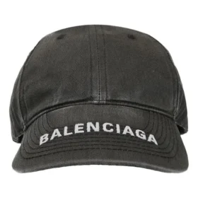 Șapcă de baseball din Denim spălat cu logo „Negru/Alb” 617160-4A2B4-1077