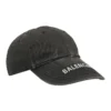 Șapcă de baseball din Denim spălat cu logo „Negru/Alb” 617160-4A2B4-1077