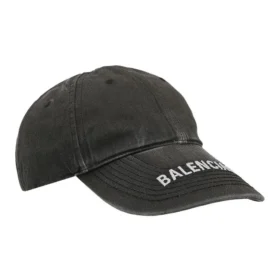 Șapcă de baseball din Denim spălat cu logo „Negru/Alb” 617160-4A2B4-1077