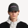 Șapcă pentru bărbați DIY Balenciaga cu spate decupat, de culoare neagră