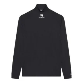 Balenciaga FW21 Alphabet pentru bărbați, cu mâneci lungi, negru, 661749444B81077