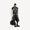 Balenciaga | Jachetă varsity din colaborarea cu NBA, în negru/alb