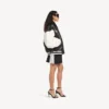 Balenciaga | Jachetă varsity din colaborarea cu NBA, în negru/alb