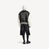 Balenciaga | Jachetă varsity din colaborarea cu NBA, în negru/alb
