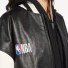 Balenciaga | Jachetă varsity din colaborarea cu NBA, în negru/alb