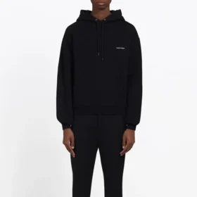 Balenciaga pentru bărbați, alb-negru, logo mic, negru, 556145TYK271000