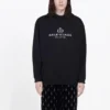 Balenciaga pentru bărbați, cu imprimeu cu litere și logo, negru, 570811TGV701000