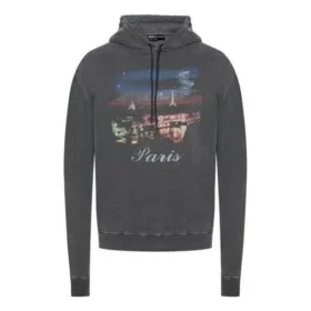 Balenciaga pentru bărbați, model cu imprimeu, gri 508191TYK371055