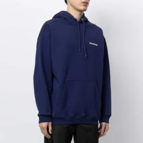 Balenciaga pentru bărbați SS21 cu imprimeu alfabetic, albastru clasic 600583TIV843967