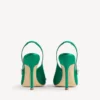 Balenciaga pentru femei | pantofi cu baretă în spate Manolo Blahnik, culoare iarbă