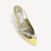 Balenciaga pentru femei | pantofi cu baretă în spate Manolo Blahnik, culoare lime