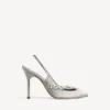 Balenciaga pentru femei | pantofi cu baretă în spate Manolo Blahnik în nuanța „Plume” gri