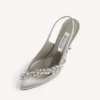 Balenciaga pentru femei | pantofi cu baretă în spate Manolo Blahnik în nuanța „Plume” gri