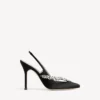 Balenciaga pentru femei | pantofi cu baretă în spate Manolo Blahnik, negri