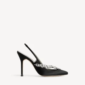 Balenciaga pentru femei | pantofi cu baretă în spate Manolo Blahnik, negri