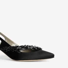 Balenciaga pentru femei | pantofi cu baretă în spate Manolo Blahnik, negri