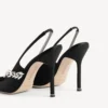 Balenciaga pentru femei | pantofi cu baretă în spate Manolo Blahnik, negri