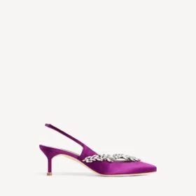 Balenciaga pentru femei | pantofi cu baretă în spate Manolo Blahnik, violet