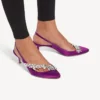 Balenciaga pentru femei | pantofi cu baretă în spate Manolo Blahnik, violet