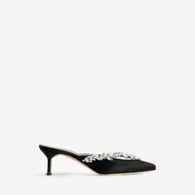 Balenciaga pentru femei | pantofi tip Saboți Manolo Blahnik negri