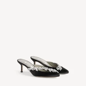 Balenciaga pentru femei | pantofi tip Saboți Manolo Blahnik negri